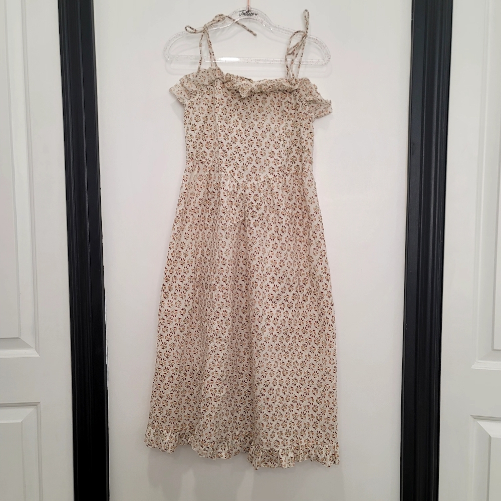 Doen  Wendelin Dress Size 8 Floral  Ruffle Prairie Cottagecore Mommy And Me